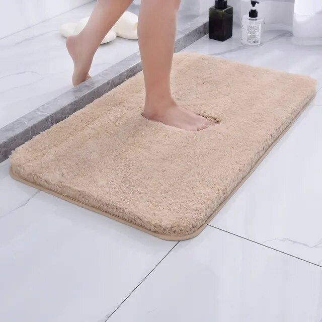 Rutschfeste Badematte | Flauschige Duschmatte | Waschbare Badvorleger | Weichlin