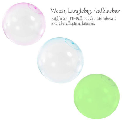 Aufblasbarer Spielball XXL | Bunter Gummiball für Kinder | BlubberBall
