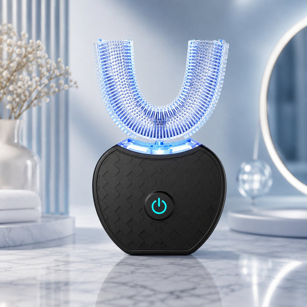 Ultravalon 360 Grad Ultraschall Zahnbürste – Elektrische U-Form Schallzahnbürste für Erwachsene