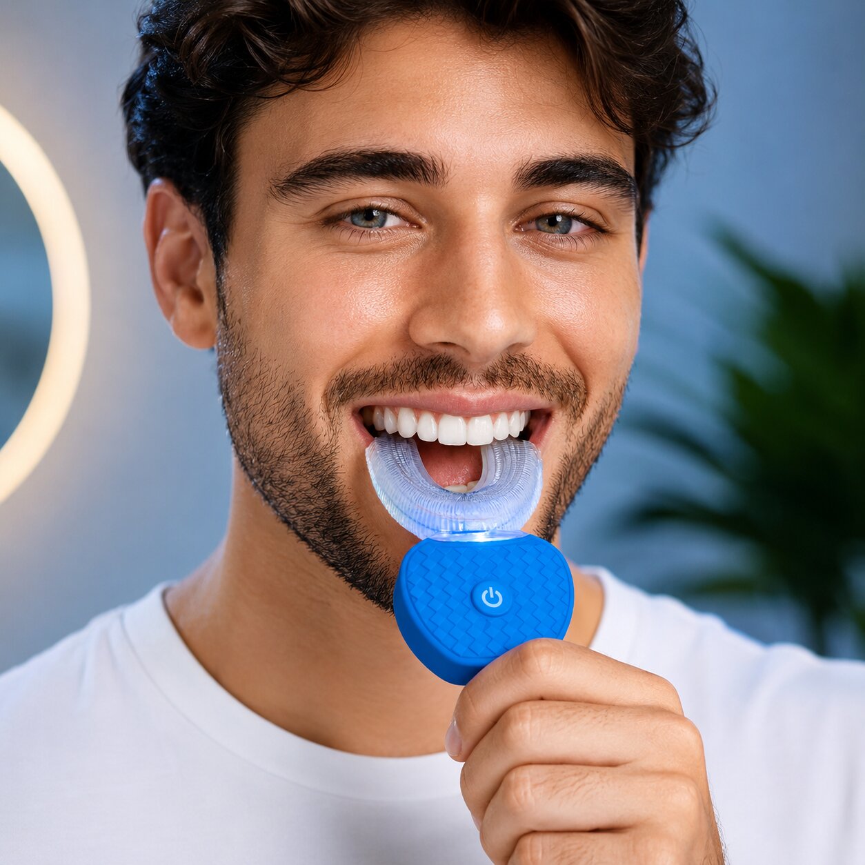 Ultravalon 360 Grad Ultraschall Zahnbürste – Elektrische U-Form Schallzahnbürste für Erwachsene
