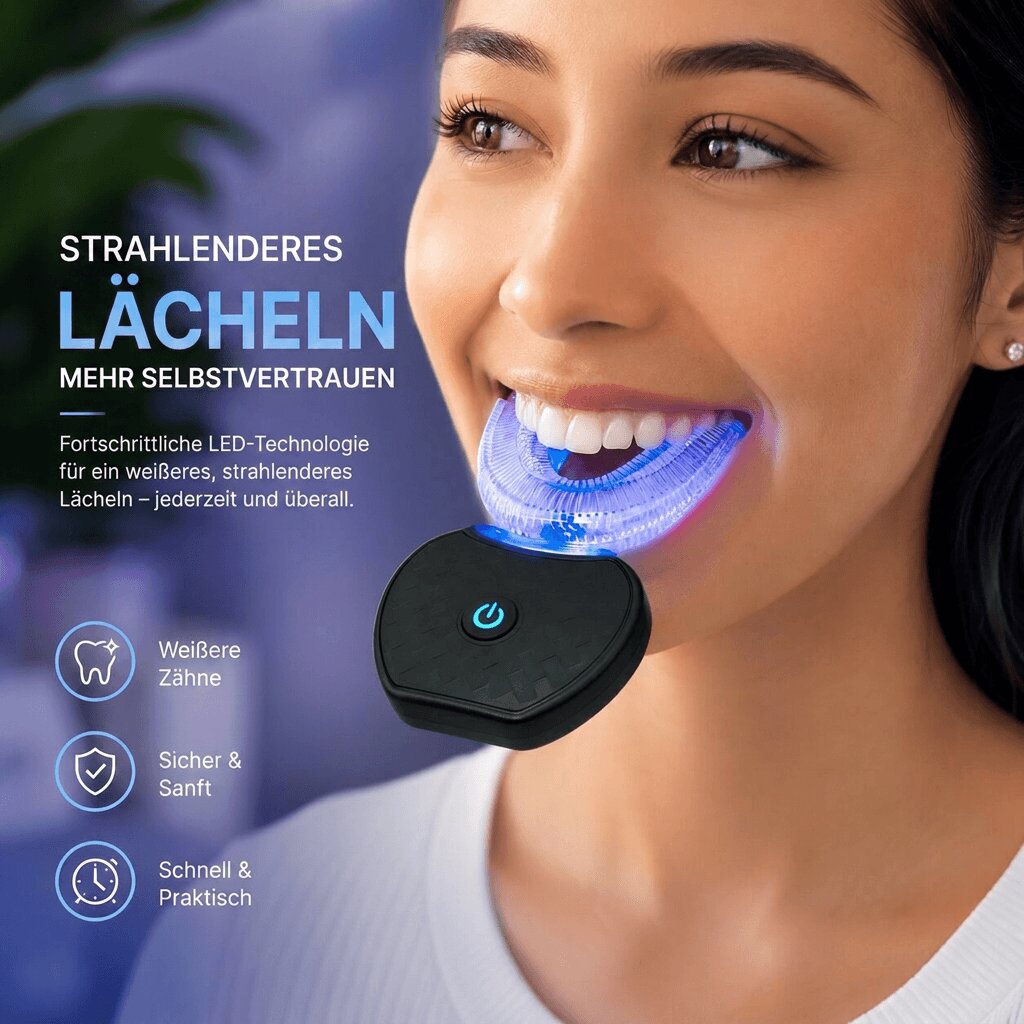 Ultravalon 360 Grad Ultraschall Zahnbürste – Elektrische U-Form Schallzahnbürste für Erwachsene