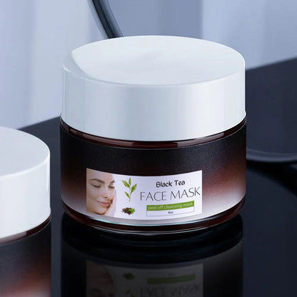 Peel Off Maske | Gesichtsmaske mit Schwarztee für verfeinerte Haut | HautGlanz