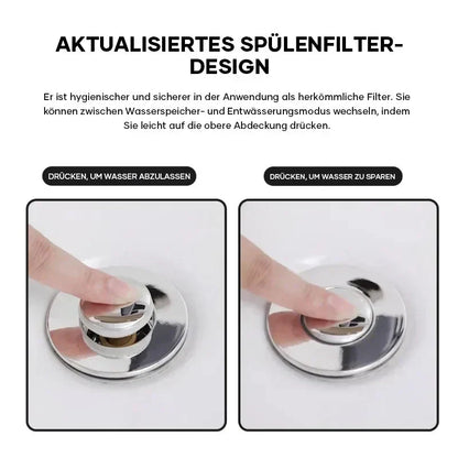 Abflusssieb für Dusche und Waschbecken | Haarsieb aus Edelstahl | StoppFix