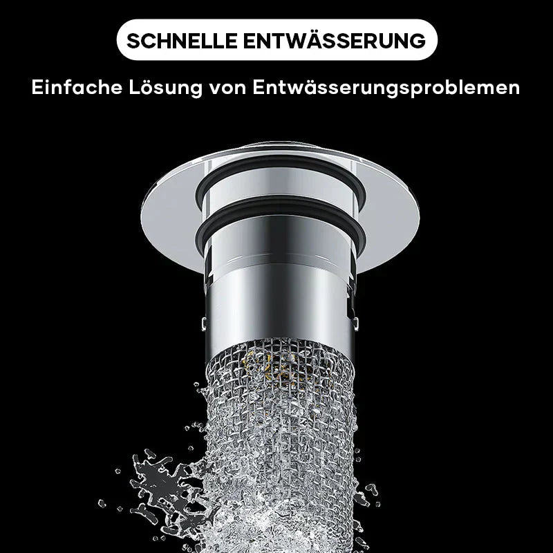 Abflusssieb für Dusche und Waschbecken | Haarsieb aus Edelstahl | StoppFix