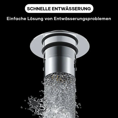 Abflusssieb für Dusche und Waschbecken | Haarsieb aus Edelstahl | StoppFix