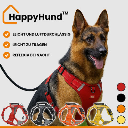 Hundegeschirr | Sicherheitsgeschirr für Hunde | Reflektierende Geschirr | HappyHund