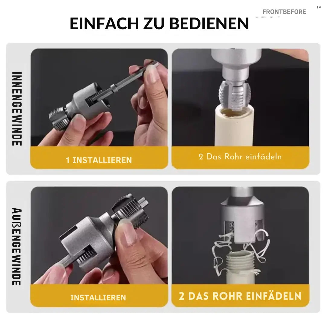 Gewindeschneider Set für Gewindebohrer | Gewinde Reparatur Set | Gewindeschneidsatz | GewindeFix