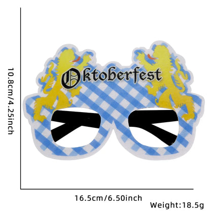 Oktoberfest Brille | Lustige Bierkrug Partybrillen für Wiesn & Fasching