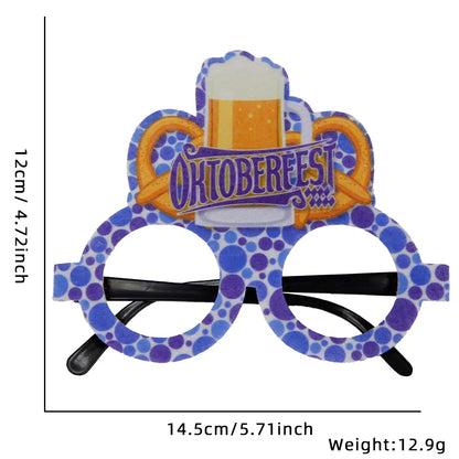 Oktoberfest Brille | Lustige Bierkrug Partybrillen für Wiesn & Fasching