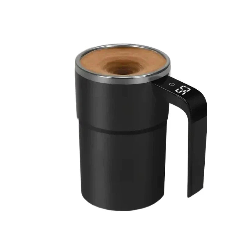 Selbstrührende Tasse mit LCD & USB | Automatischer Becher für Kaffee und mehr | RührMeister