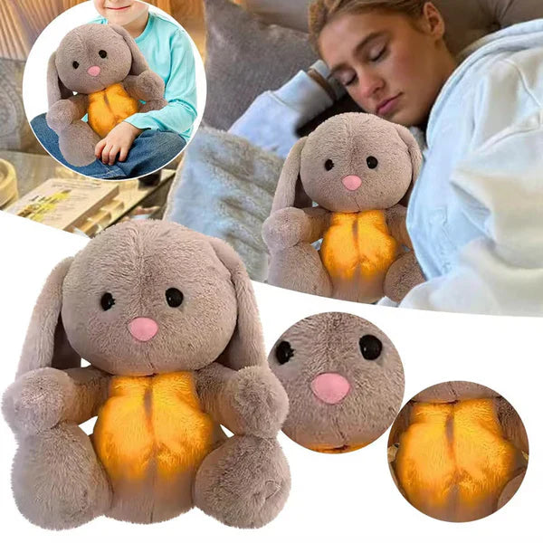 Kuscheltier mit Atemfunktion | Kuscheltier Hase für Komfort und Wohlbefinden | SchlafBunny