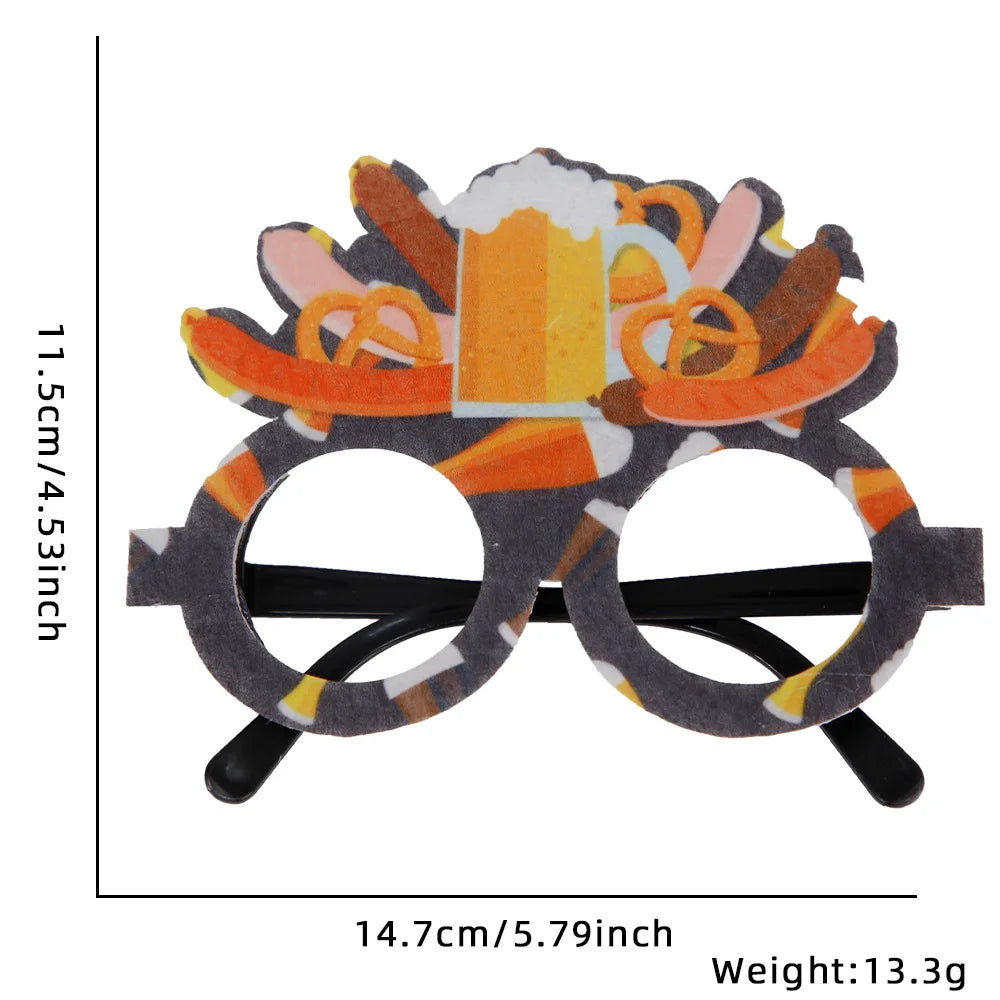 Oktoberfest Brille | Lustige Bierkrug Partybrillen für Wiesn & Fasching