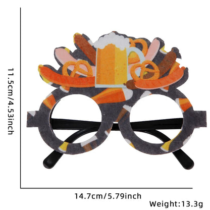Oktoberfest Brille | Lustige Bierkrug Partybrillen für Wiesn & Fasching