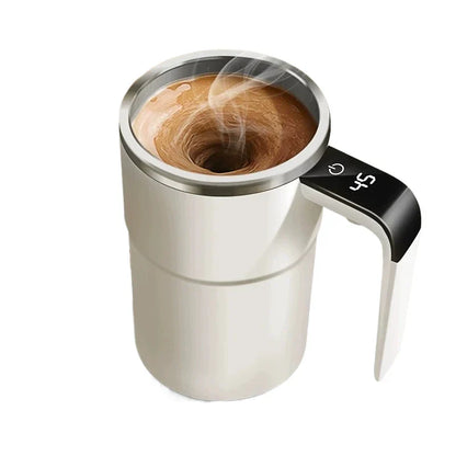 Selbstrührende Tasse mit LCD & USB | Automatischer Becher für Kaffee und mehr | RührMeister