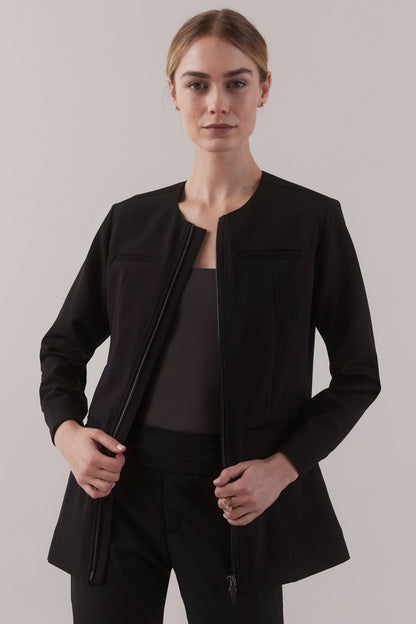 Jewel Clinical Jacket - Black