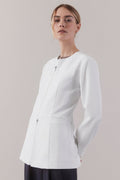 Jewel Clinical Jacket - White