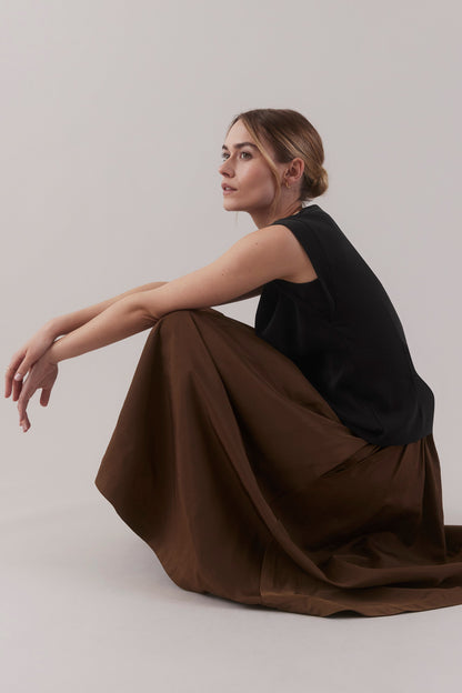 Cap Sleeve Top - Black