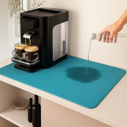 Abtropfmatte für Spüle | Kaffeemaschine Unterlage | Anti Rutsch Matte Küche | ReinFläche