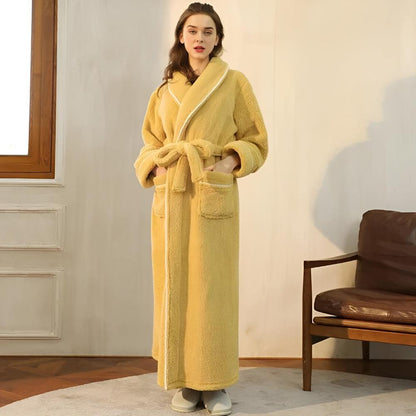 Bademantel für Damen und Herren | Fleece Morgenmantel | Comfyra