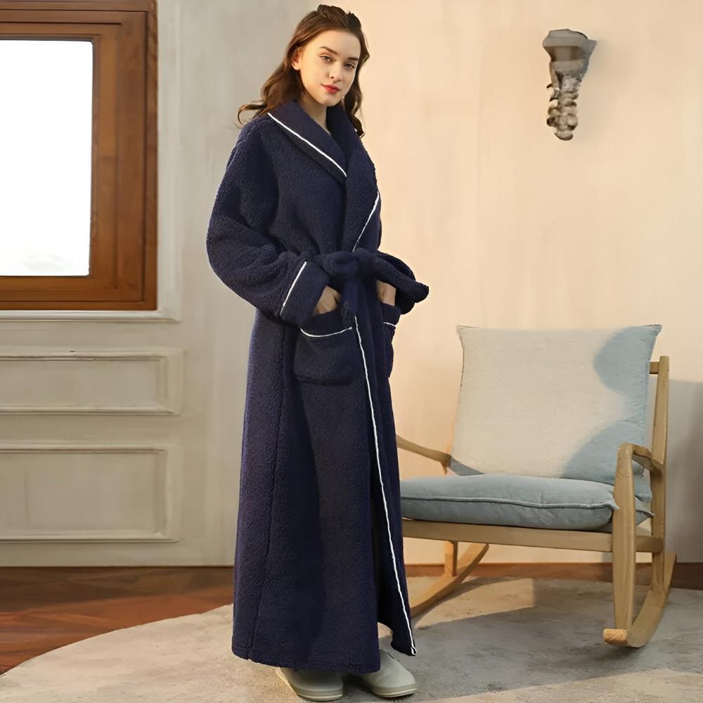 Bademantel für Damen und Herren | Fleece Morgenmantel | Comfyra
