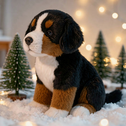 Berner Sennen Kuscheltier | Realistischer Hund Plüschtier | SoftBernie