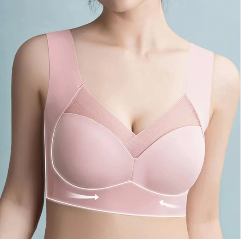 BH ohne Bügel | Bequemer Nahtloser Push Up BH | Komfina