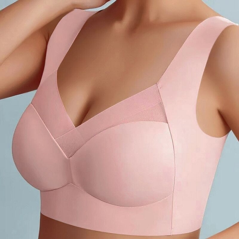 BH ohne Bügel | Bequemer Nahtloser Push Up BH | Komfina