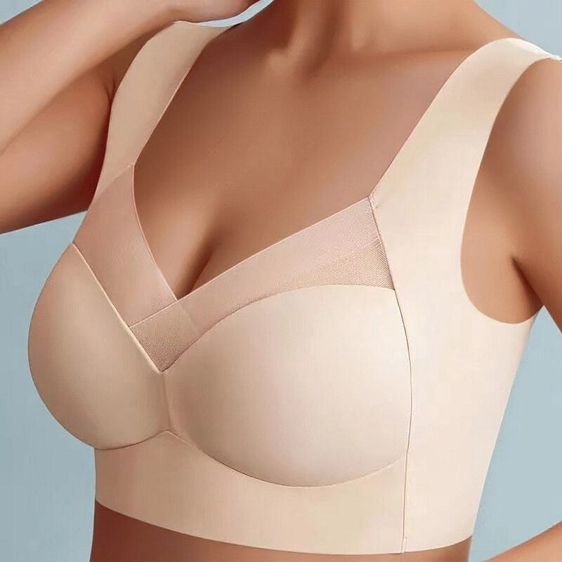 BH ohne Bügel | Bequemer Nahtloser Push Up BH | Komfina