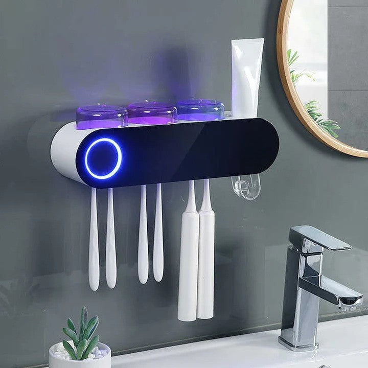 Zahnbürstenhalter mit automatischer Desinfektion | BrushDock
