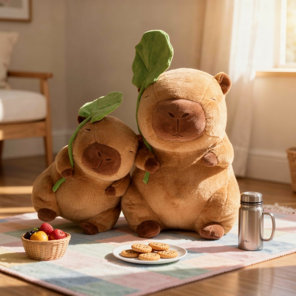 Capybara Kuscheltier für Babys, Kinder und Erwachsene | Süßes Kuscheltier | Plüschtier | CapySnug