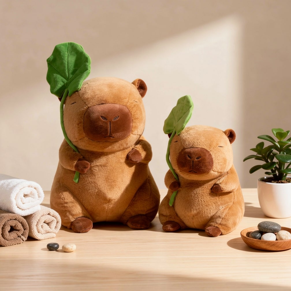 Capybara Kuscheltier für Babys, Kinder und Erwachsene | Süßes Kuscheltier | Plüschtier | CapySnug