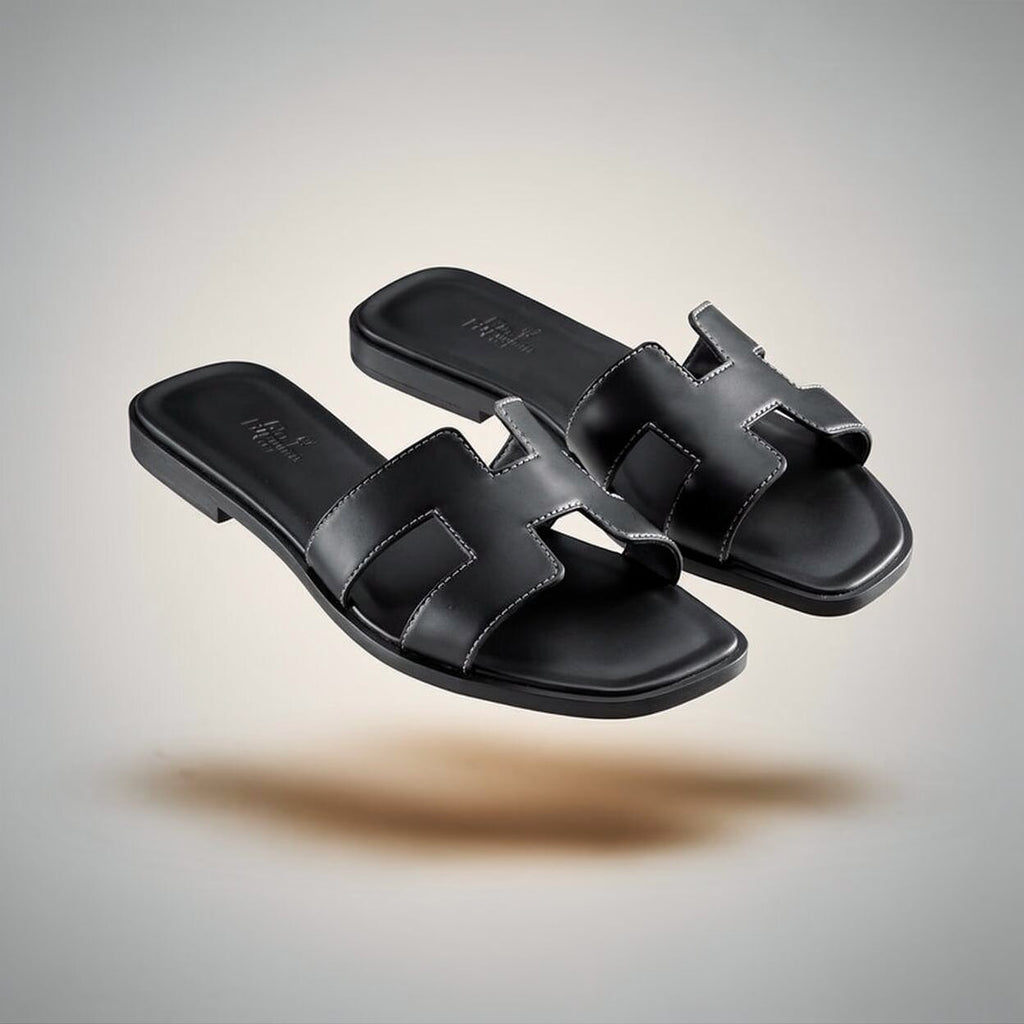 Pantoletten für Damen | Bequeme Sommer Sandalen | Lederlinde