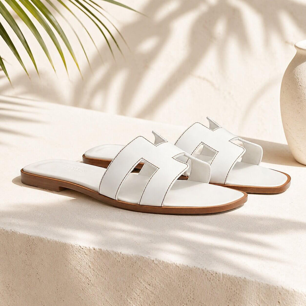 Pantoletten für Damen | Bequeme Sommer Sandalen | Lederlinde