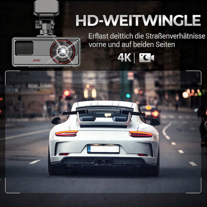 Dashcam für Auto vorne und hinten | Rückfahrkamera zum Nachrüsten | Auto Kamera | FahrCam