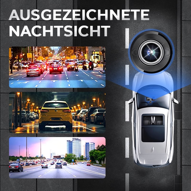 Dashcam für Auto vorne und hinten | Rückfahrkamera zum Nachrüsten | Auto Kamera | FahrCam