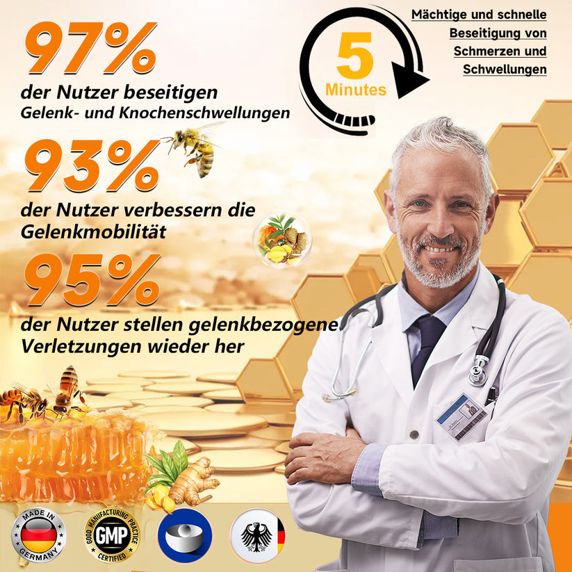 Bienengiftcreme | Salbe mit Bienengift, Hyaluron & Kollagen | BeeLixir