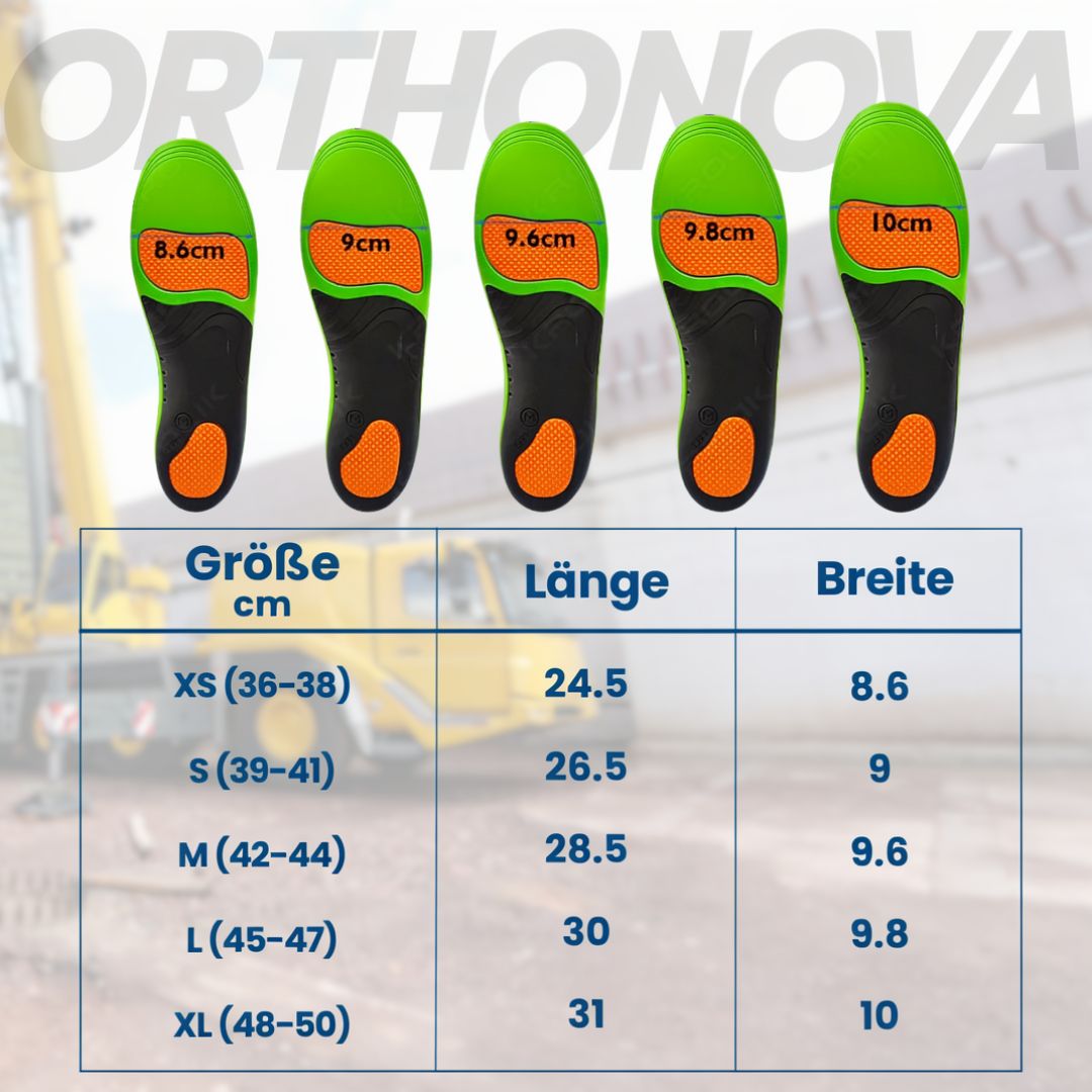 Einlegesohlen für Schuhe | Bequeme Schuheinlagen | Orthopädische Einlagen | Orthonova (2er Set)