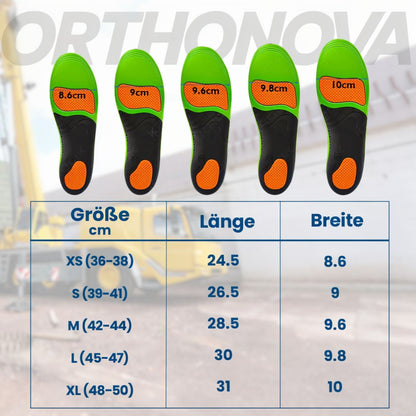 Einlegesohlen für Schuhe | Bequeme Schuheinlagen | Orthopädische Einlagen | Orthonova (2er Set)