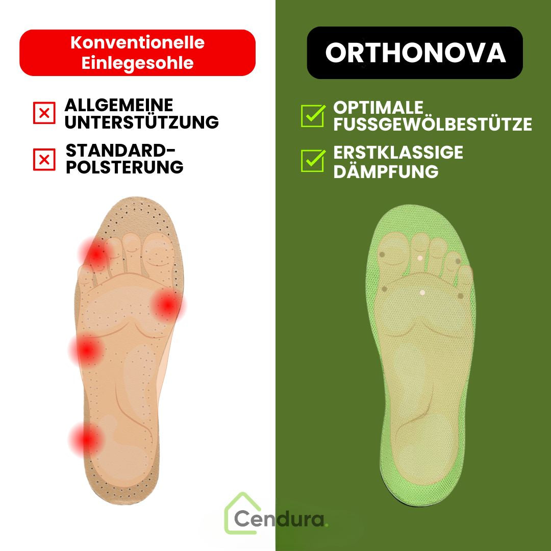 Einlegesohlen für Schuhe | Bequeme Schuheinlagen | Orthopädische Einlagen | Orthonova (2er Set)