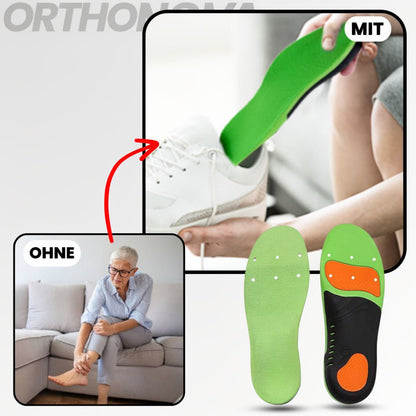 Einlegesohlen für Schuhe | Bequeme Schuheinlagen | Orthopädische Einlagen | Orthonova (2er Set)