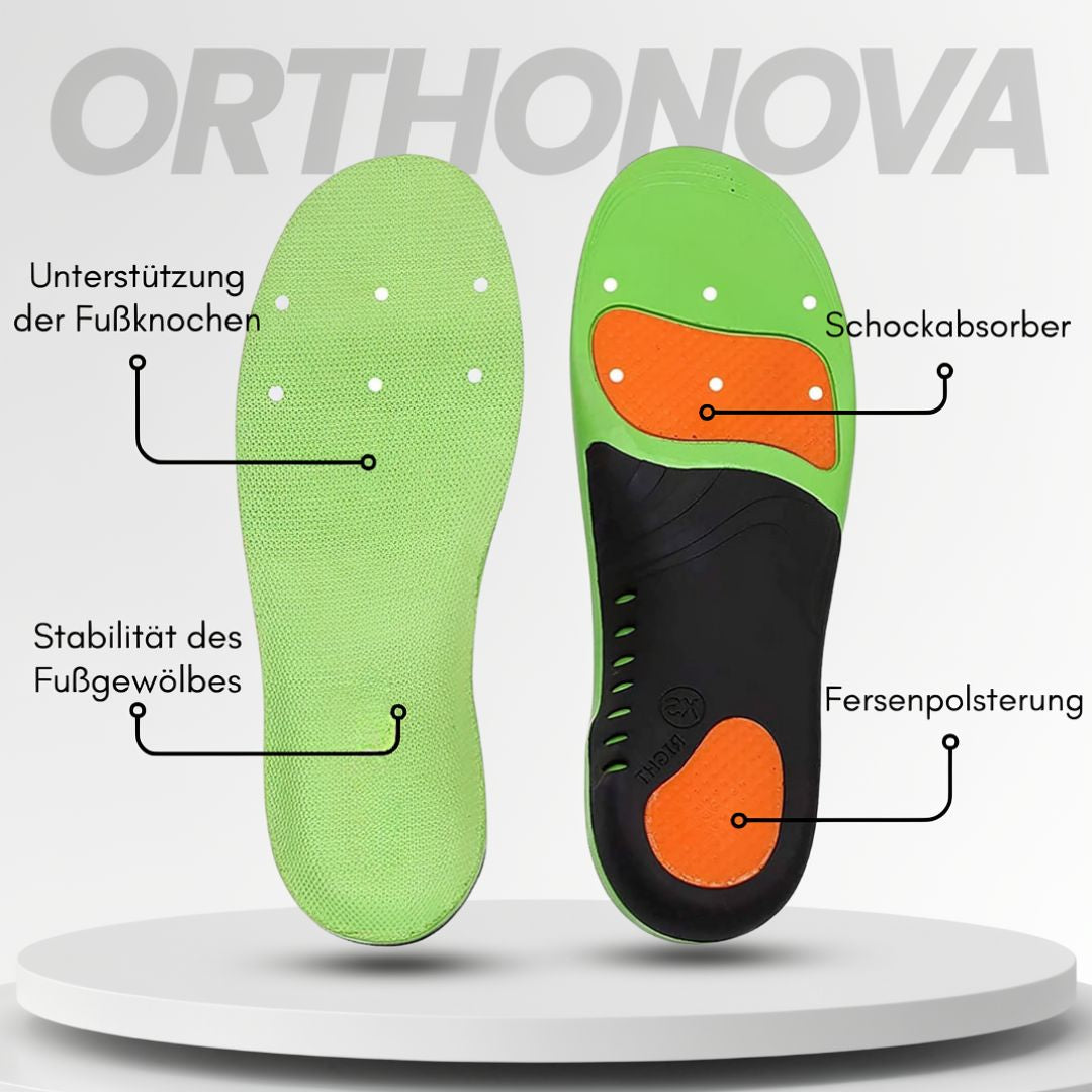Einlegesohlen für Schuhe | Bequeme Schuheinlagen | Orthopädische Einlagen | Orthonova (2er Set)