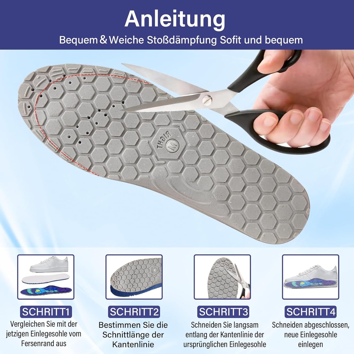 Einlegesohlen | Schuheinlagen und komfortable Einlagen für Schuhe | Vitarion