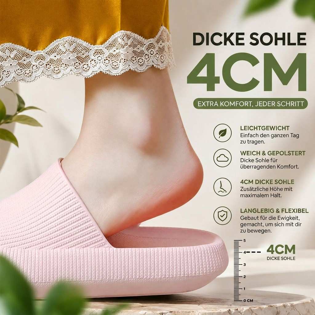 Mia Badelatschen Damen Herren Bequem Rutschfest