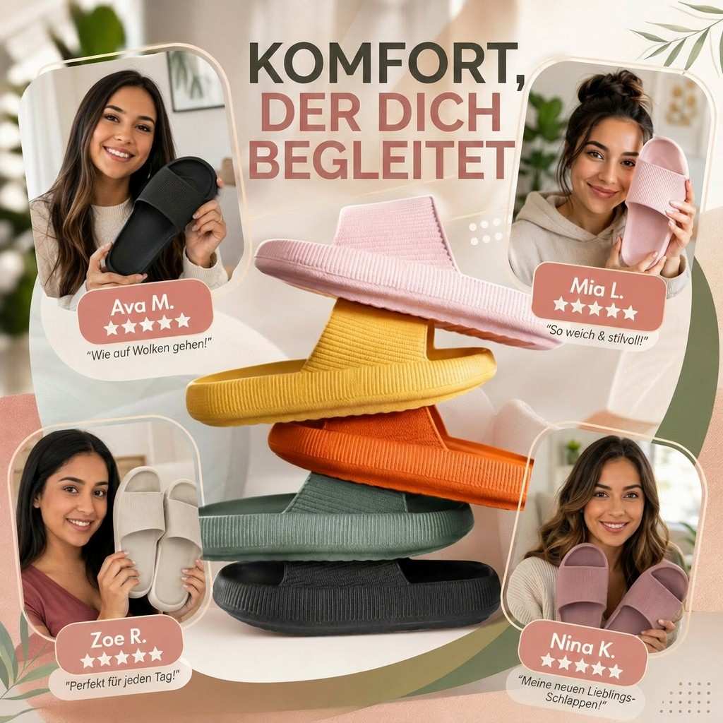 Mia Badelatschen Damen Herren Bequem Rutschfest
