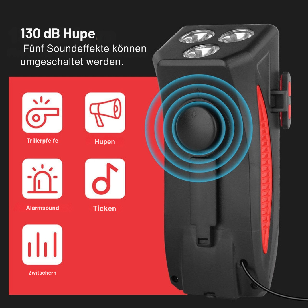 Fahrradlicht mit Handyhalterung & Powerbank | Fahrradbeleuchtung vorne | PowerRide