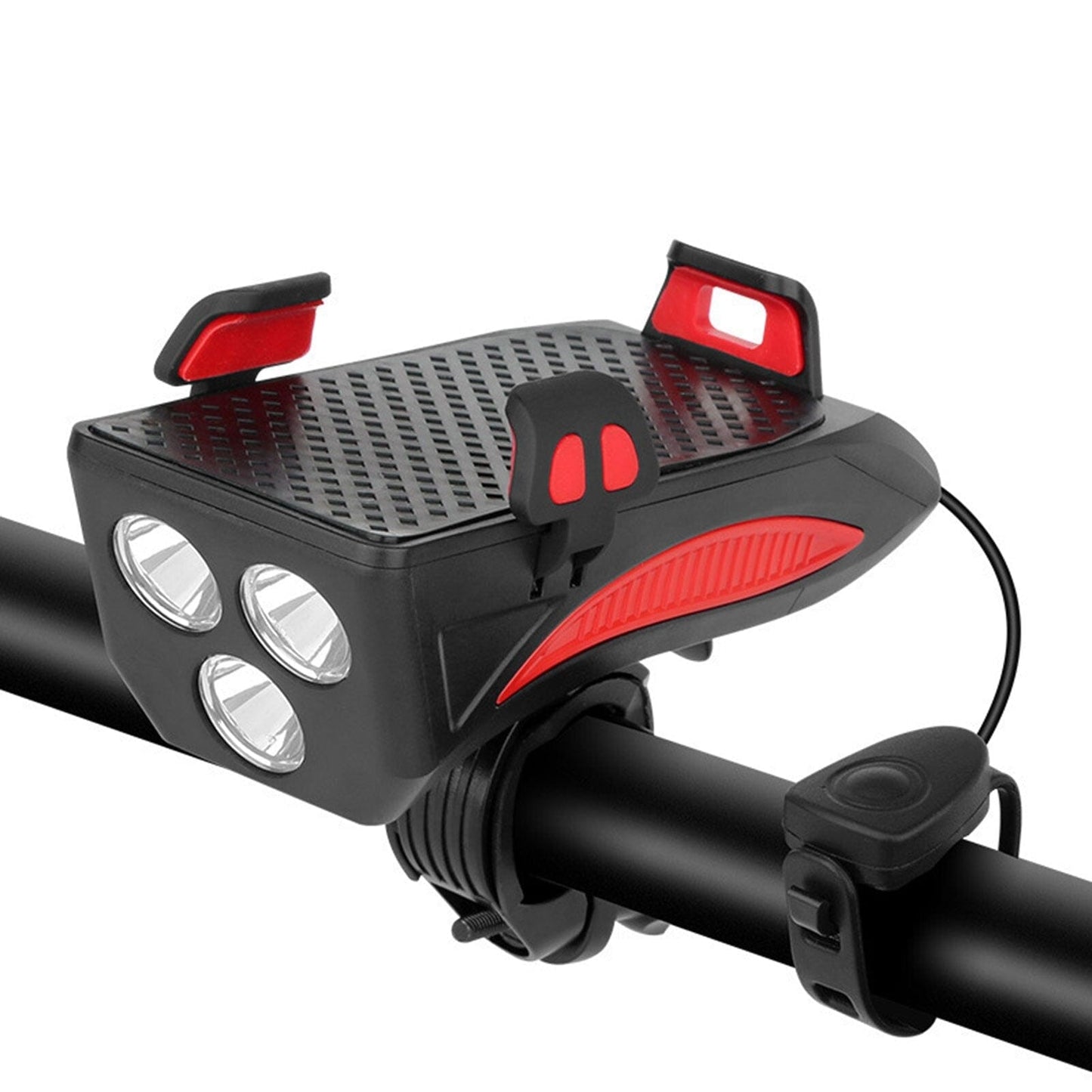 Fahrradlicht mit Handyhalterung & Powerbank | Fahrradbeleuchtung vorne | PowerRide