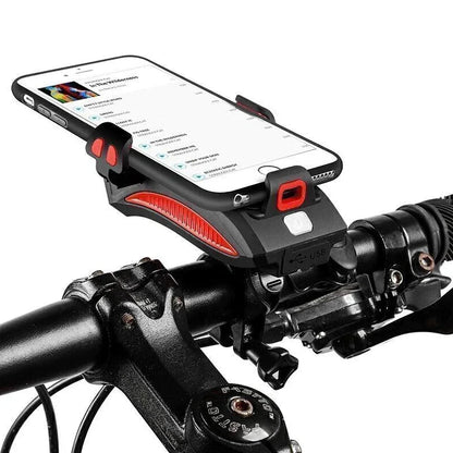 Fahrradlicht mit Handyhalterung & Powerbank | Fahrradbeleuchtung vorne | PowerRide