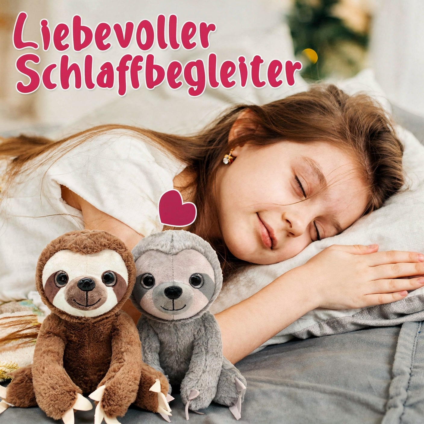 Faultier Kuscheltier | Süßes Plüschtier für Babys & Kinder | KuschelFauli