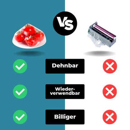 Wiederverwendbare Frischhaltebeutel 100 Stück | FrischeRetter