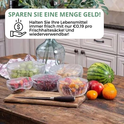 Wiederverwendbare Frischhaltebeutel 100 Stück | FrischeRetter